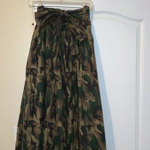Camo Maxi Skirt